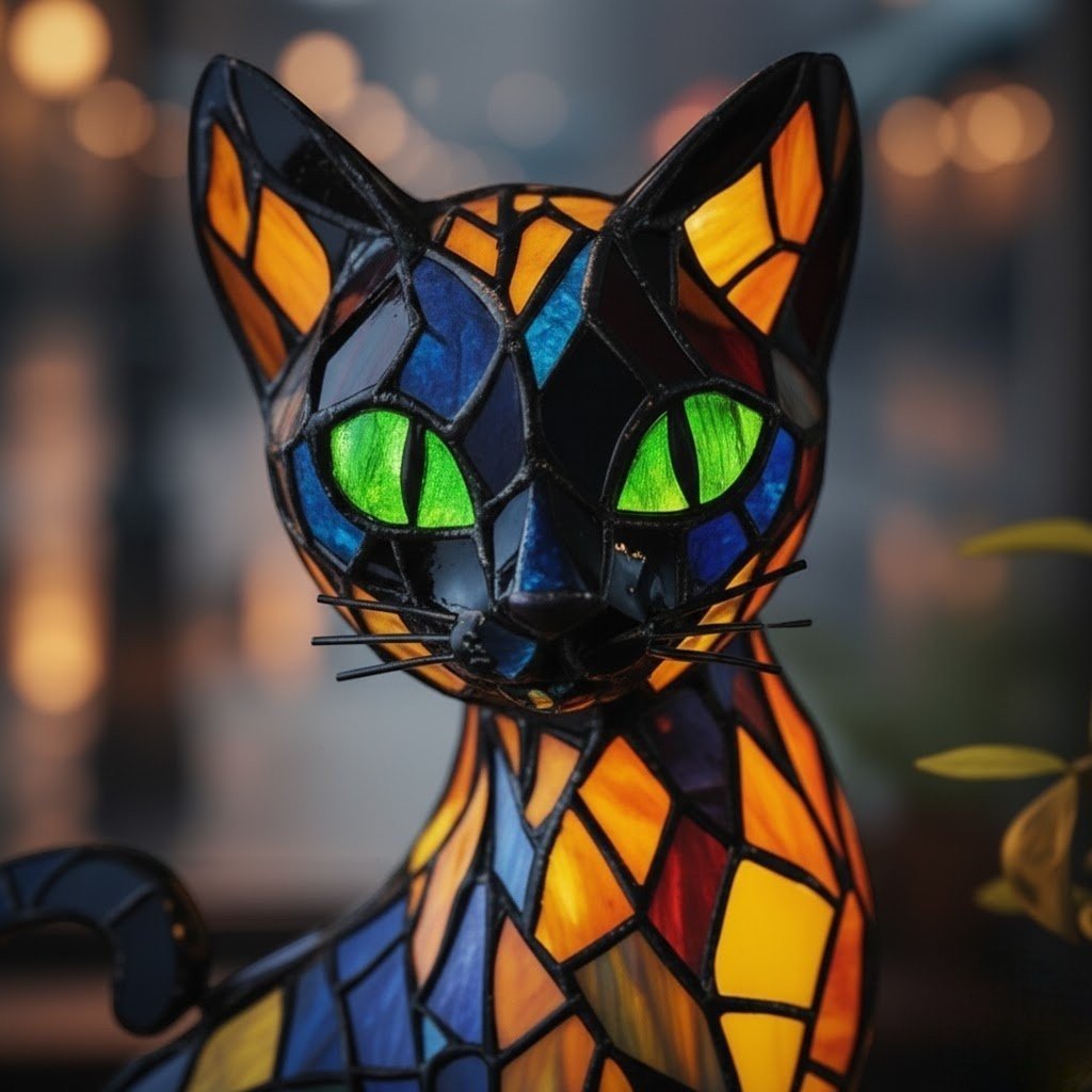 Handgemachte LED-Katzenlampe für Gemütlichkeit & Geschenke