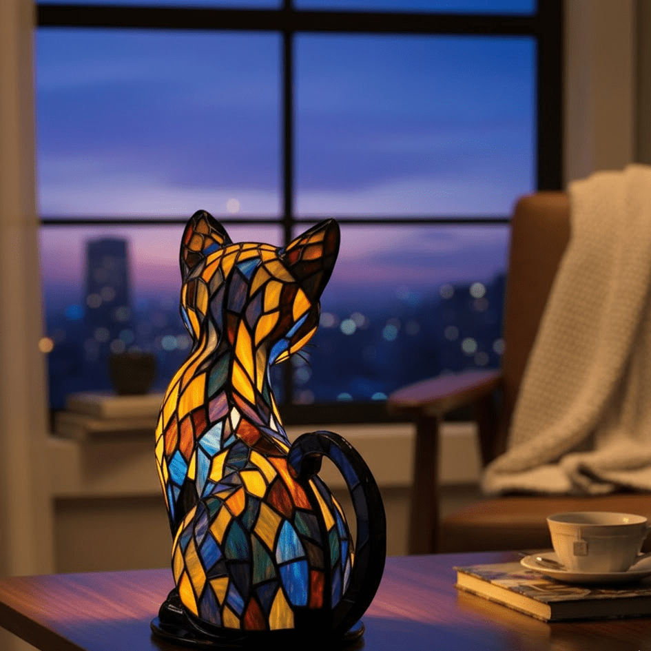 Handgemachte LED-Katzenlampe für Gemütlichkeit & Geschenke