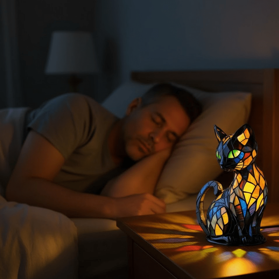 Handgemachte LED-Katzenlampe für Gemütlichkeit & Geschenke