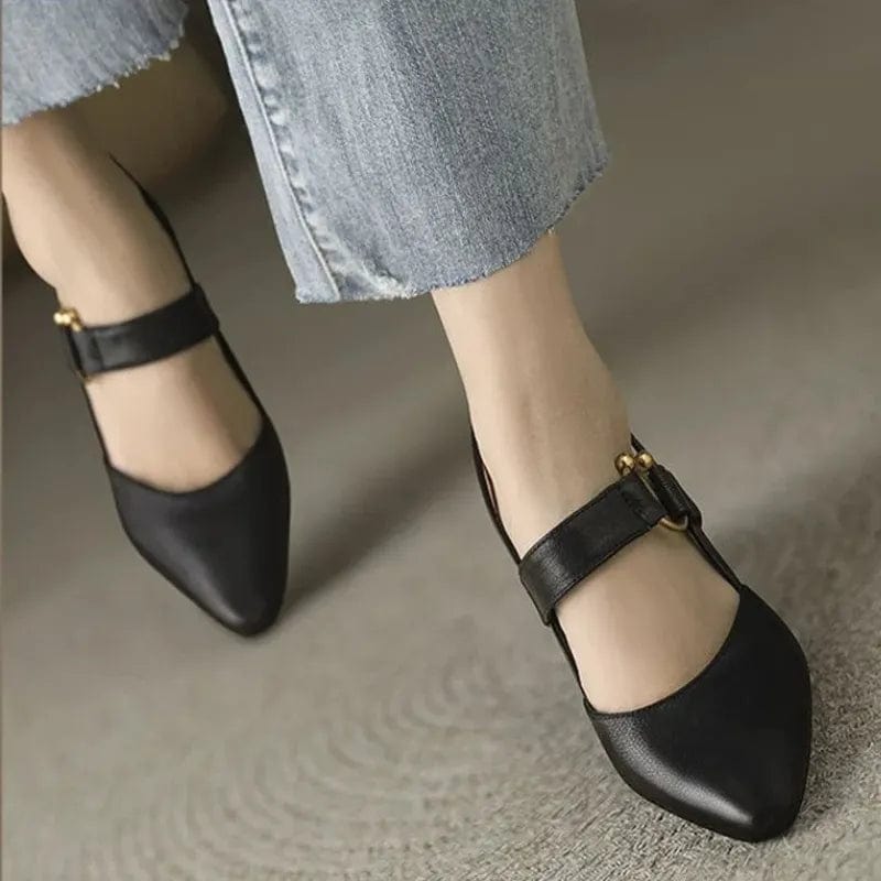 Lysandra - Elegante Leder-Slingback-Heels