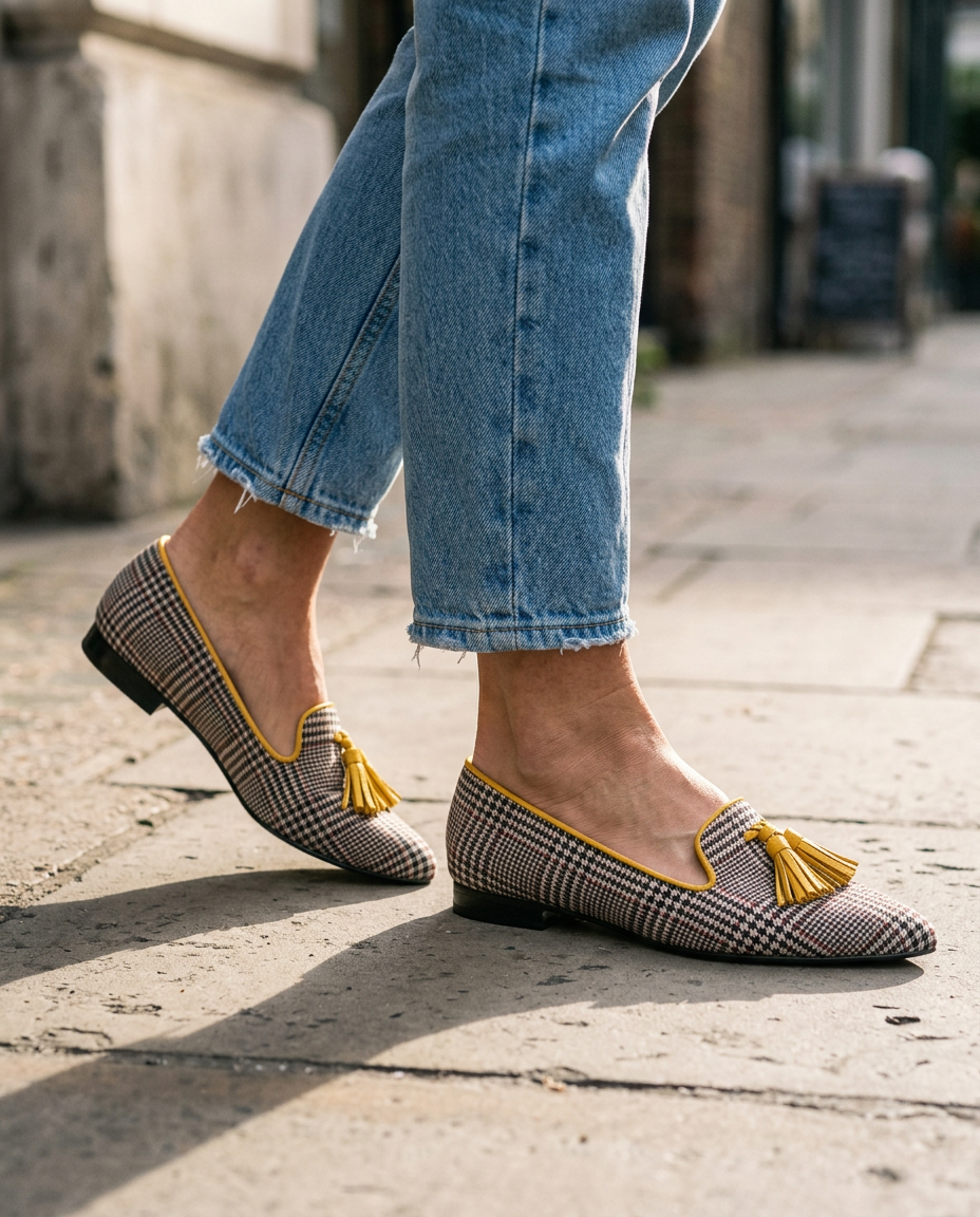 Livia Spitze Slip-On Ballerinas