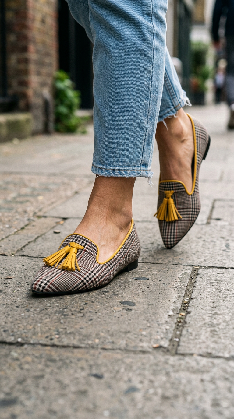 Livia Spitze Slip-On Ballerinas