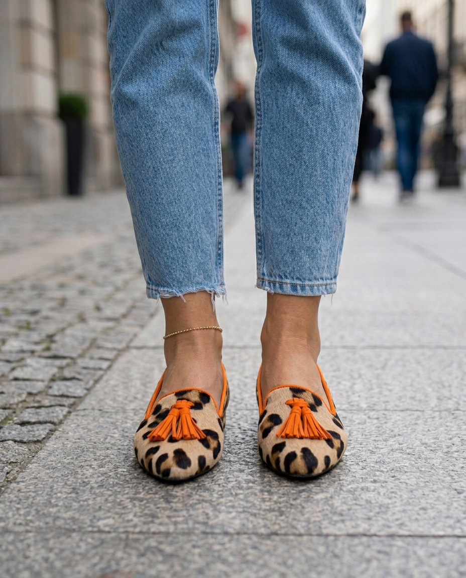 Livia Spitze Slip-On Ballerinas