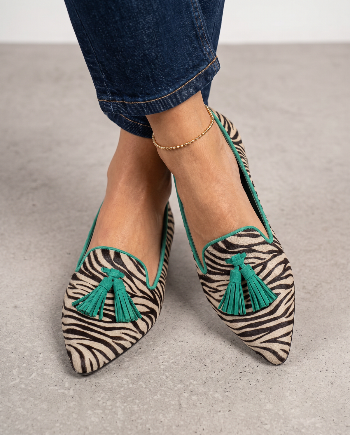 Livia Spitze Slip-On Ballerinas