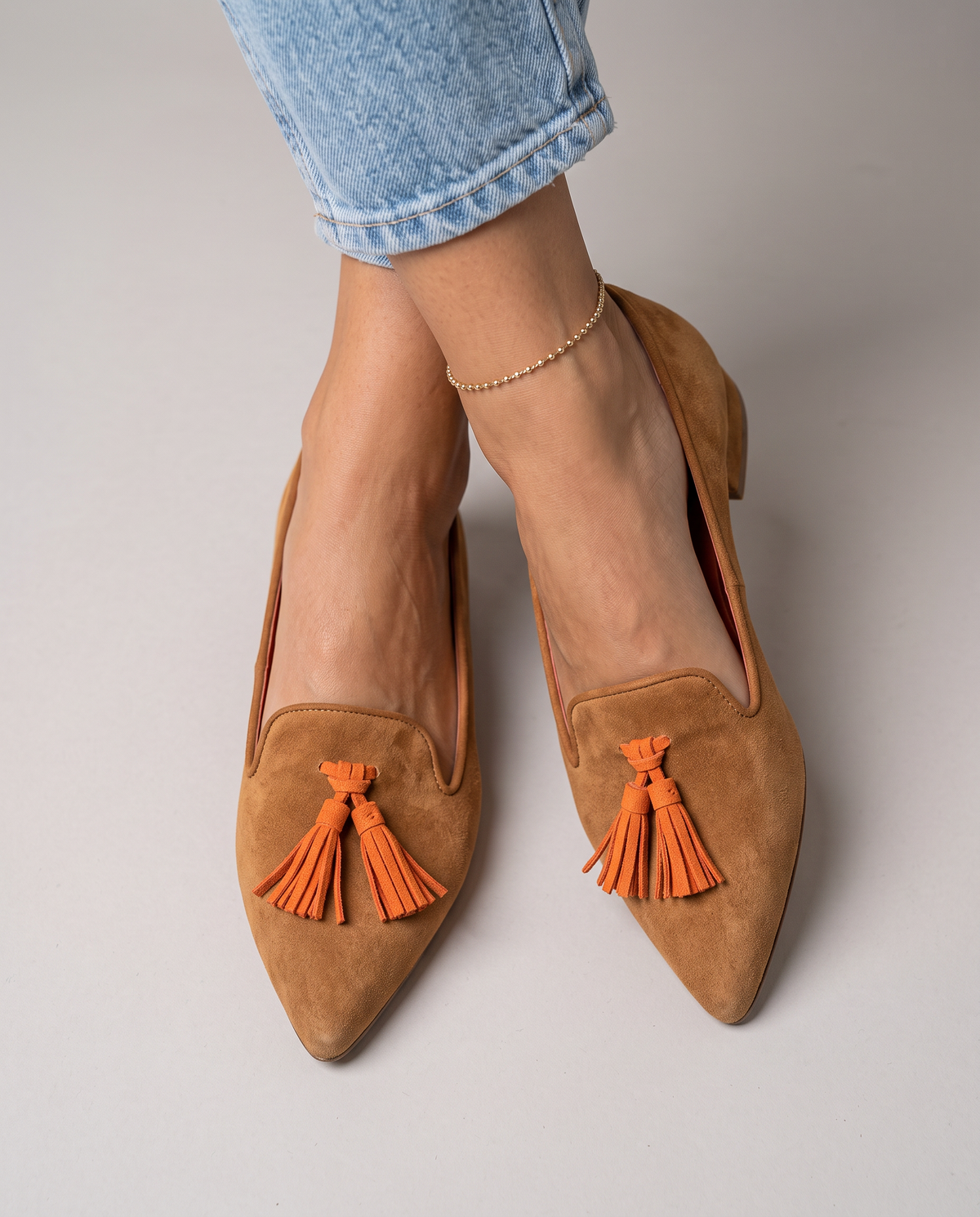 Livia Spitze Slip-On Ballerinas