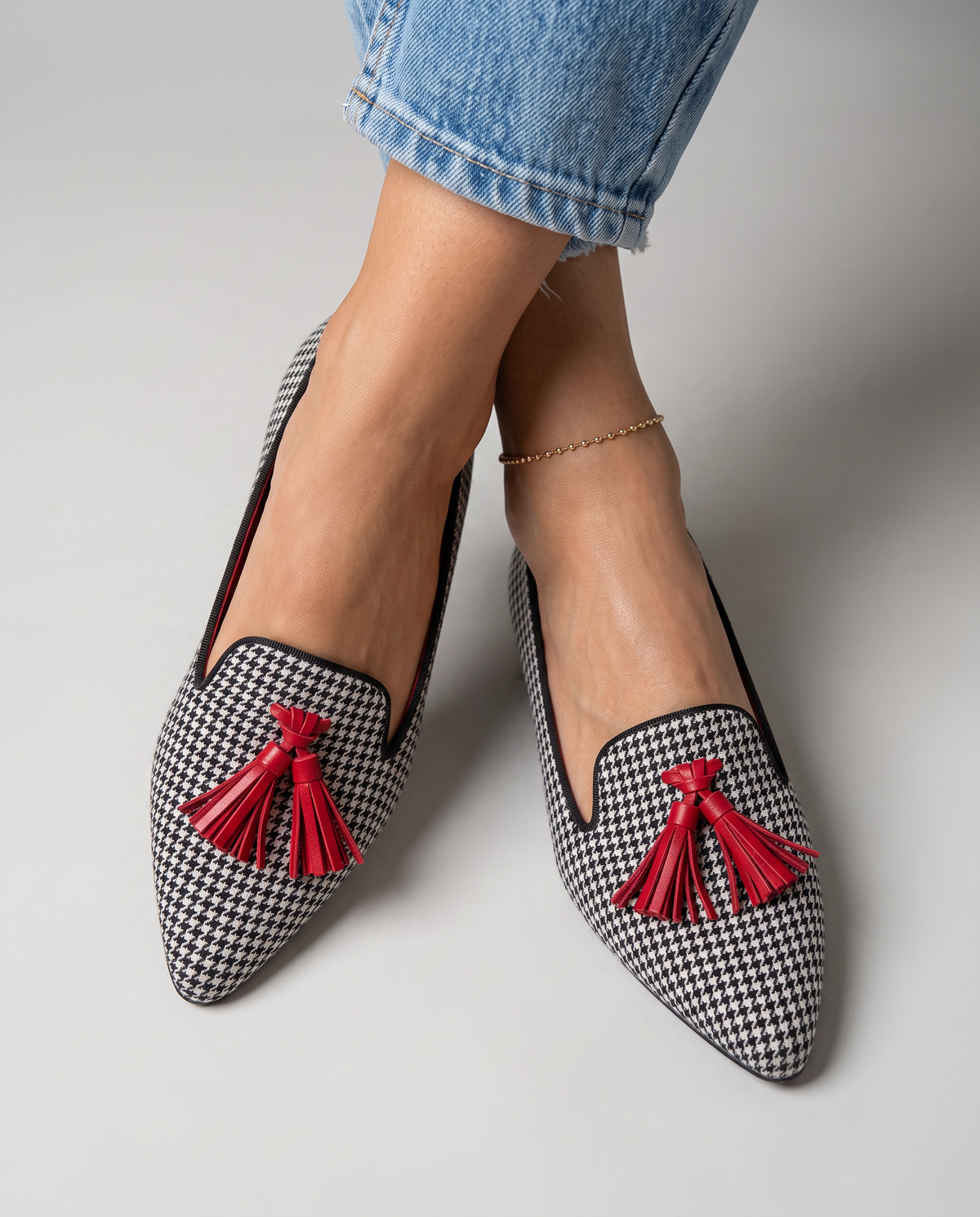 Livia Spitze Slip-On Ballerinas
