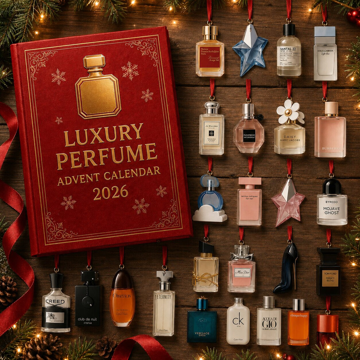 Adventskalender 24 Tage Parfümflakons Weihnachts-Countdown Überraschungen Geschenkset Duftset für Frauen Feiertage
