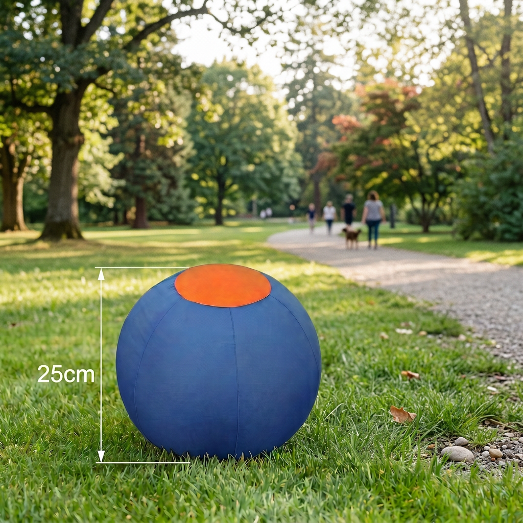 Aufblasbarer bissfester Treibball für Hunde – Langlebiges interaktives Schiebe- und Jagdspielzeug