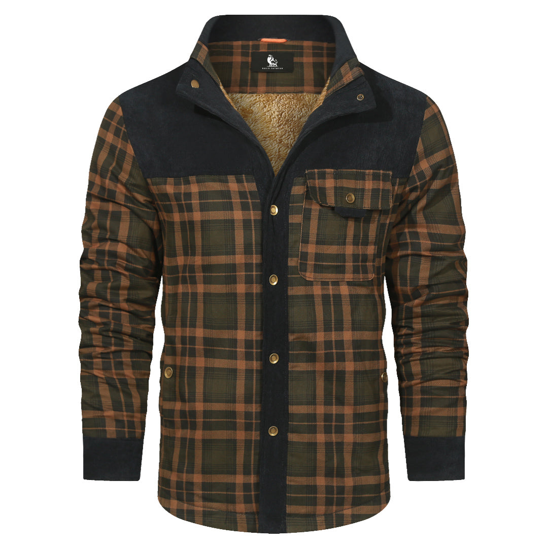 Kariertes Hemd-Jacke