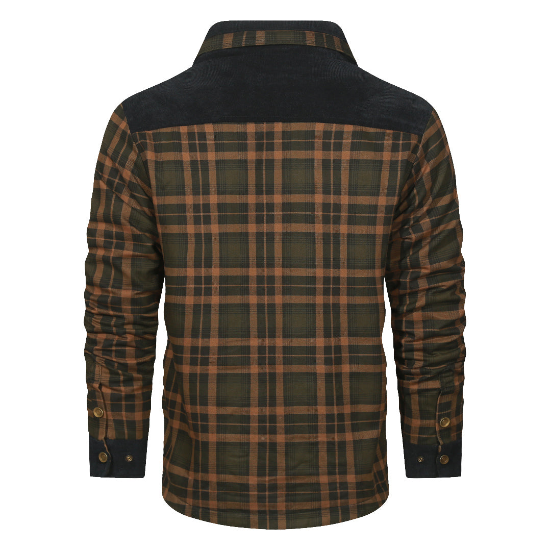 Kariertes Hemd-Jacke