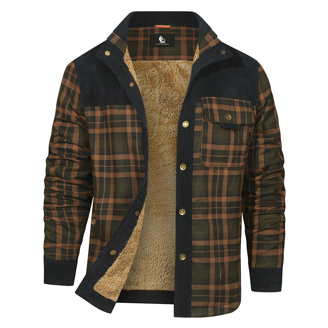 Kariertes Hemd-Jacke