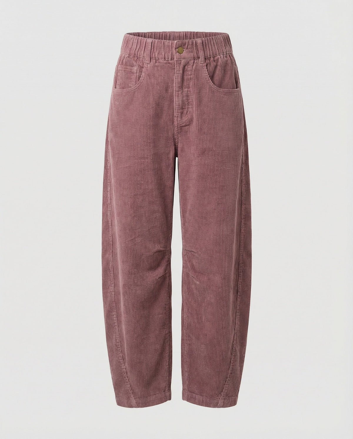 Damen Cordhose weit High Waist