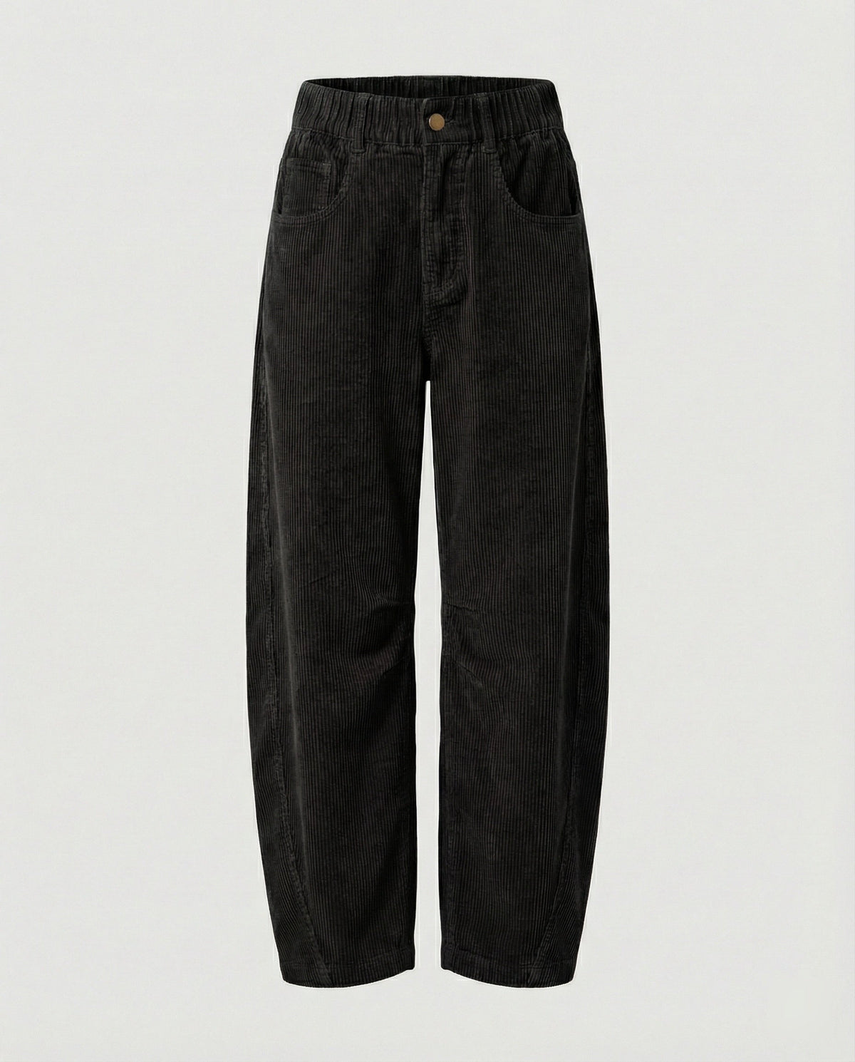 Damen Cordhose weit High Waist