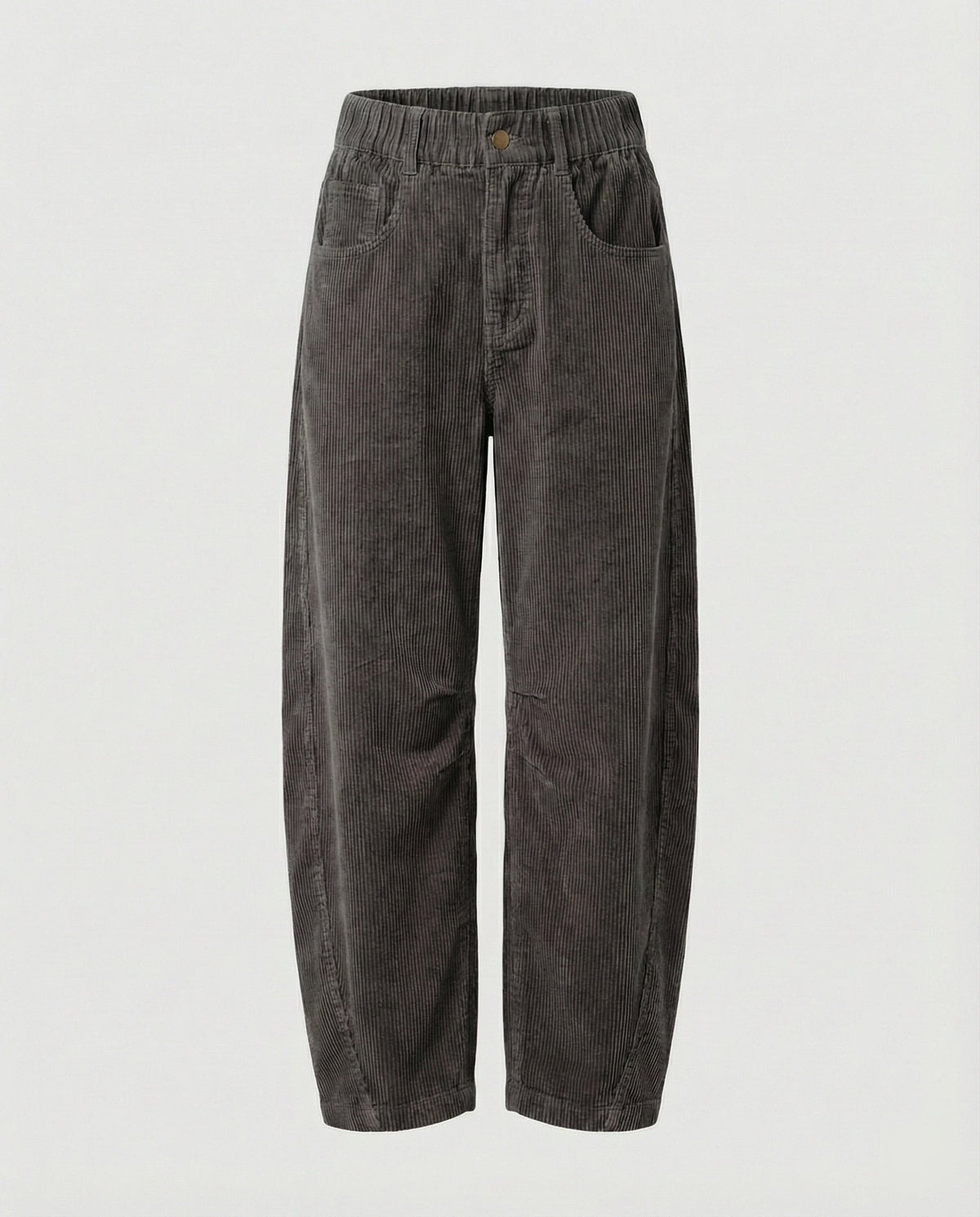 Damen Cordhose weit High Waist
