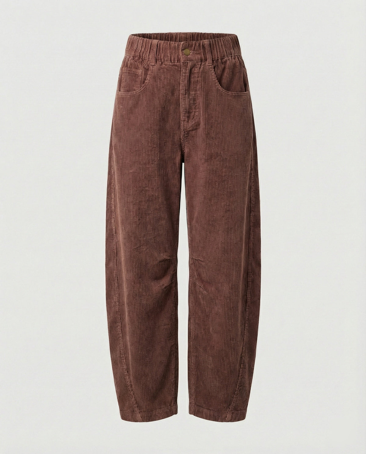 Damen Cordhose weit High Waist