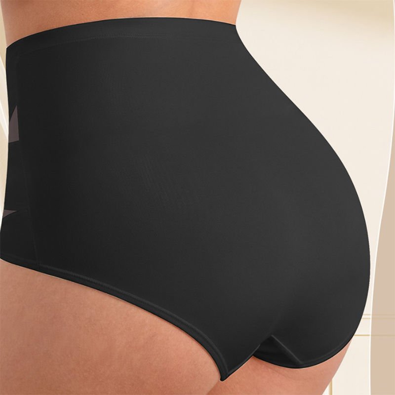 Plus-Size High-Waist Cross Bauch-Kontroll-Slips
