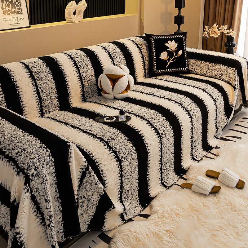 Sofabezug aus weichem Plüsch & rutschfest – 9 Farben, 5 Größen (180x130cm bis 180x420cm) – Eleganter Schutz für Sofa 1-4+ Personen