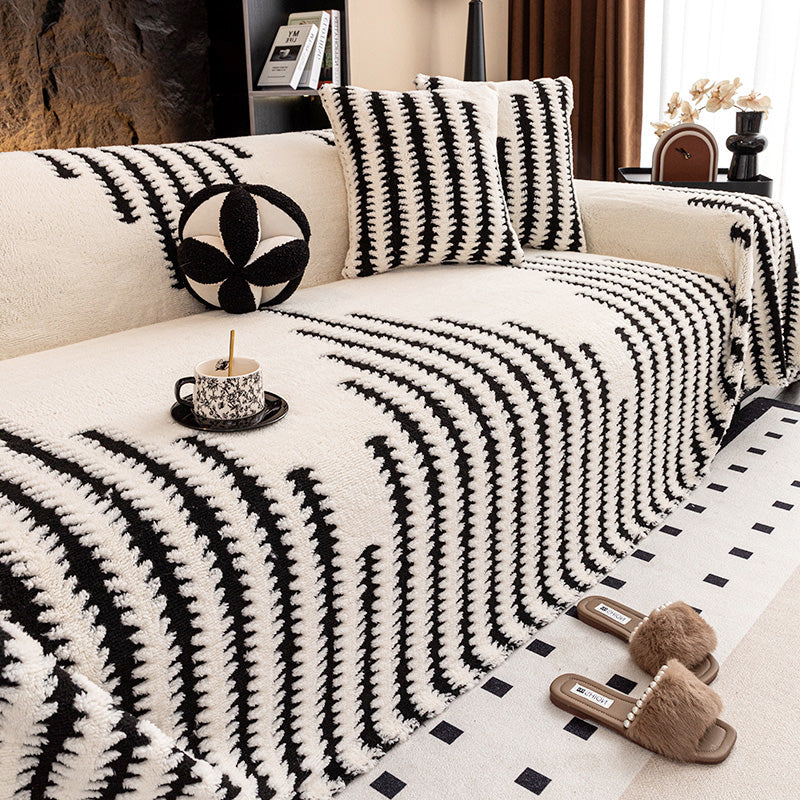Sofabezug aus weichem Plüsch & rutschfest – 9 Farben, 5 Größen (180x130cm bis 180x420cm) – Eleganter Schutz für Sofa 1-4+ Personen