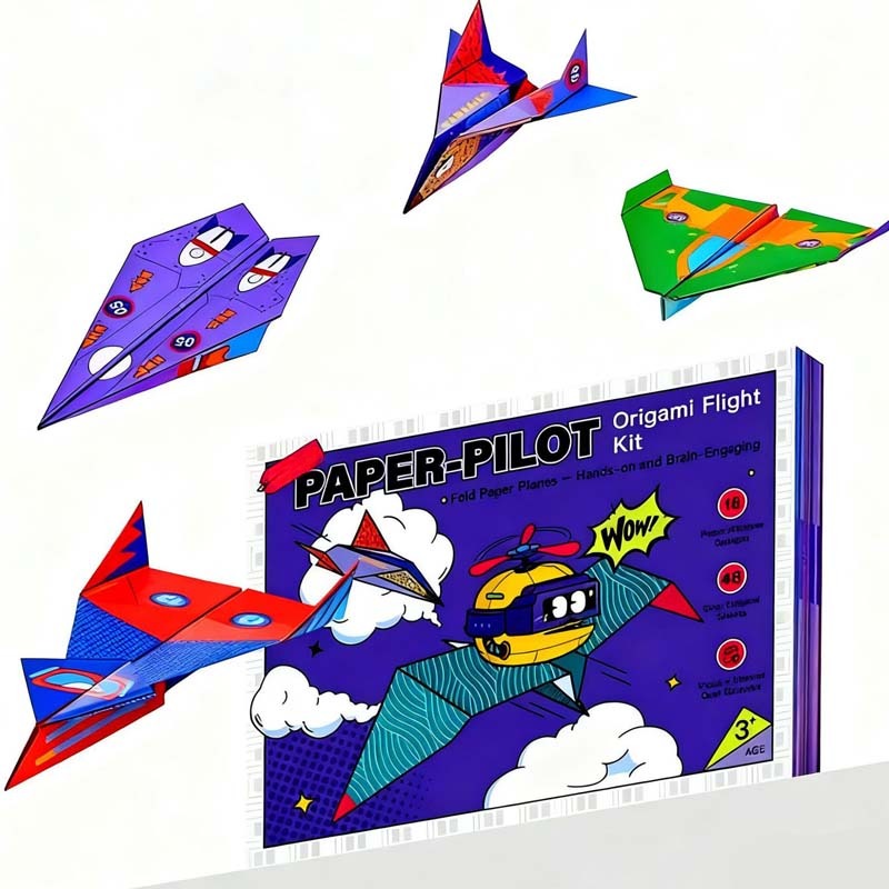 Kreatives DIY Papierflugzeug Set für Kinder