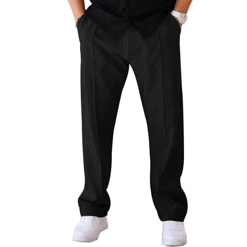 Herren Kordelzug Straight-Leg Hose