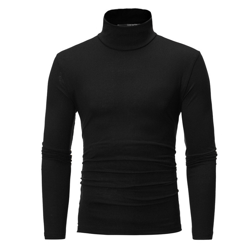 Herren-Shirt mit Stehkragen aus Premium-Milchseide – hohe Elastizität, 3D-geformte Passform, weich, pflegeleicht