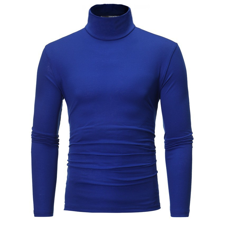 Herren-Shirt mit Stehkragen aus Premium-Milchseide – hohe Elastizität, 3D-geformte Passform, weich, pflegeleicht