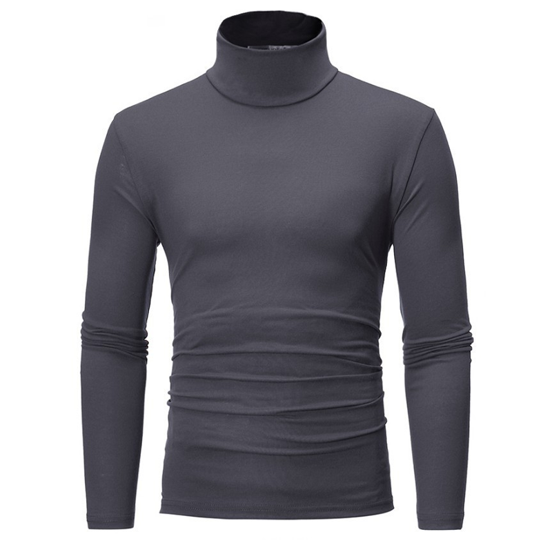 Herren-Shirt mit Stehkragen aus Premium-Milchseide – hohe Elastizität, 3D-geformte Passform, weich, pflegeleicht