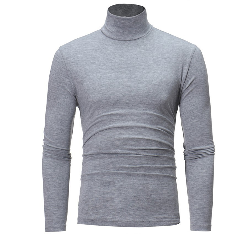 Herren-Shirt mit Stehkragen aus Premium-Milchseide – hohe Elastizität, 3D-geformte Passform, weich, pflegeleicht
