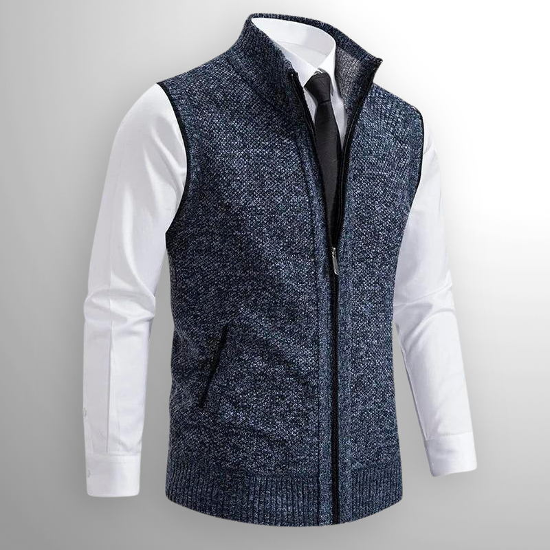 Harrison Ärmellose Strickjacke mit Reißverschluss