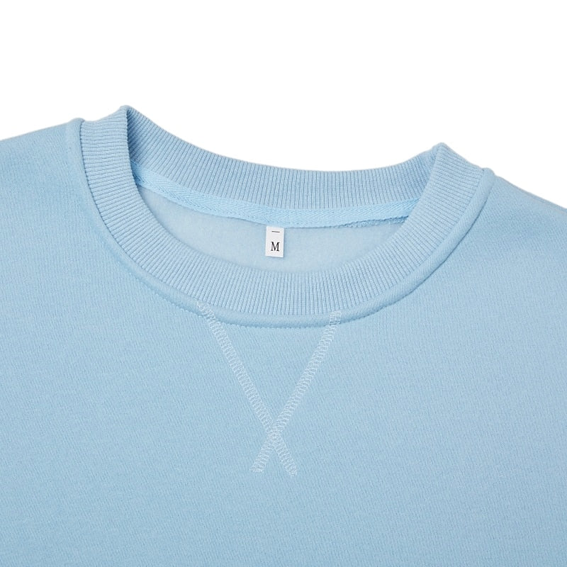 Relaxed Crew Neck Baumwoll-Sweatshirt