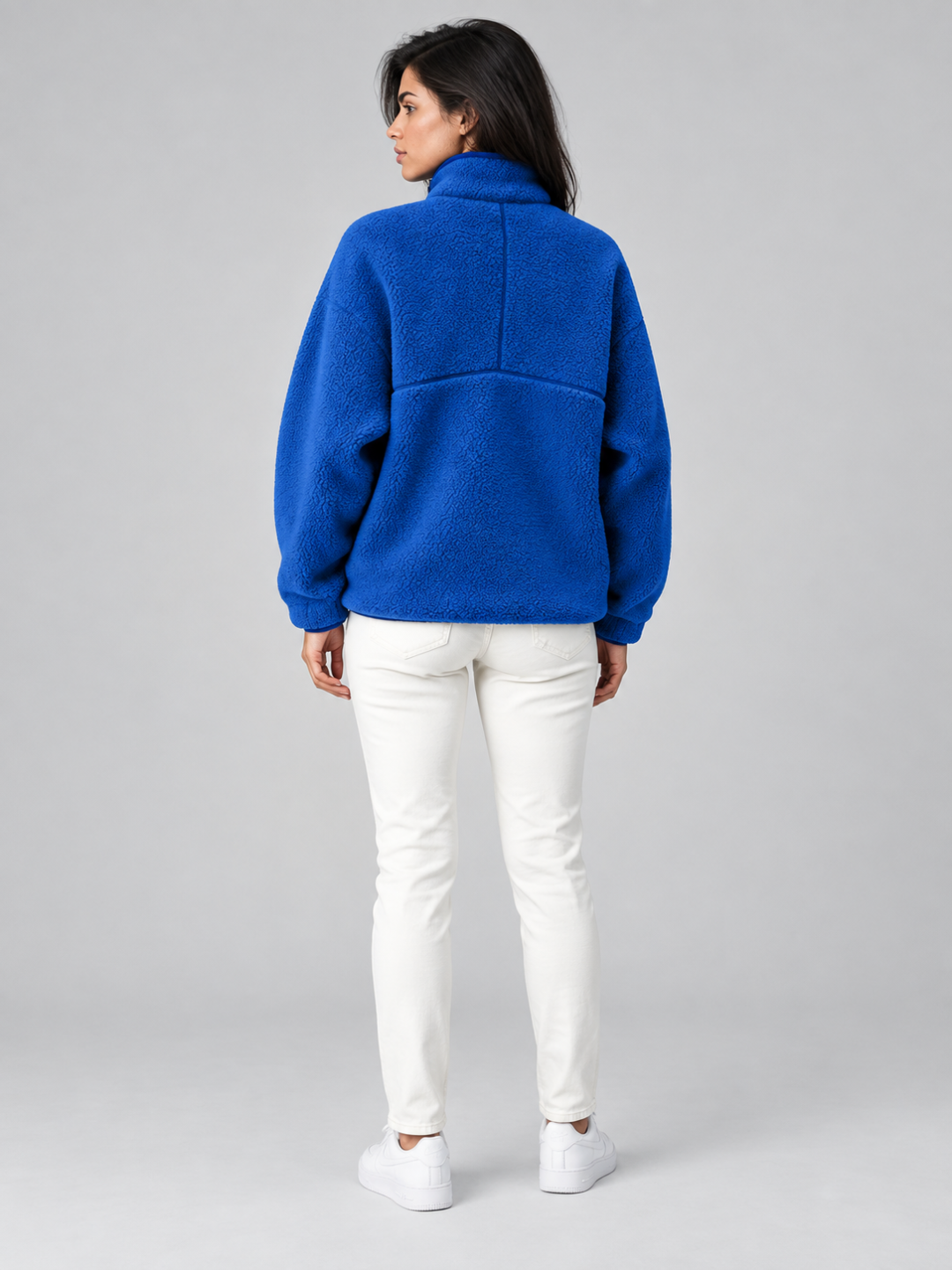 Damen Sherpa Fleece Pullover